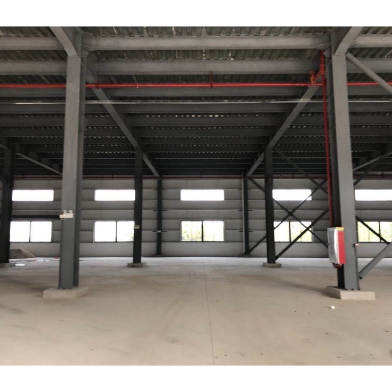 Q235 Schwermetallgebäude mit elektrischer Rolltür und Fenster aus Aluminiumlegierung