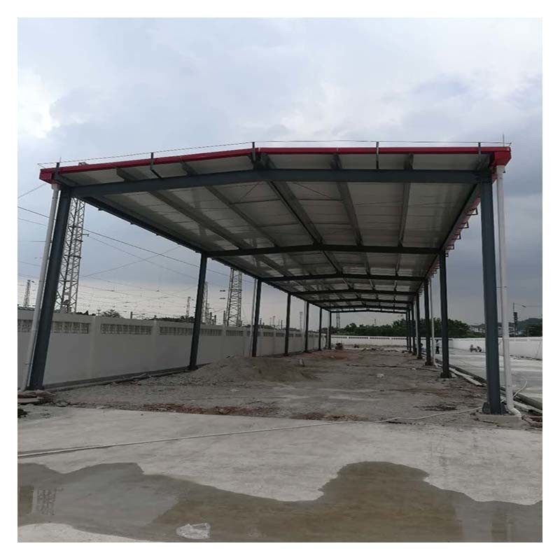 Einfache Installation Außen Stahlkonstruktion Stahlrahmen Autoschuppen Garage Hangar In China