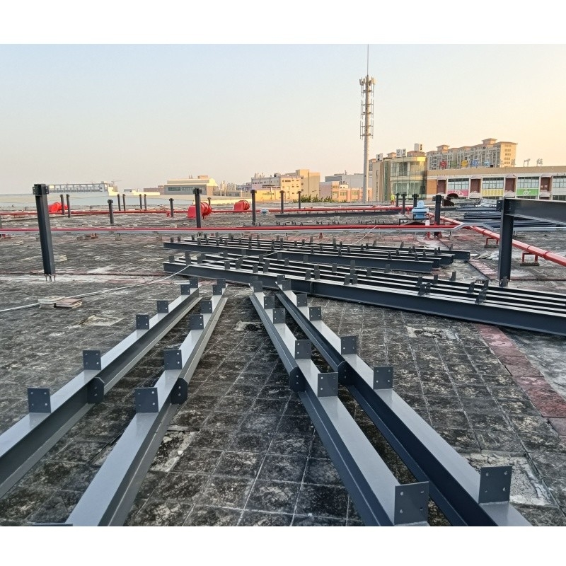 Langlebiges Photovoltaikprojekt mit H-förmiger Stahlkonstruktion und Brückenart