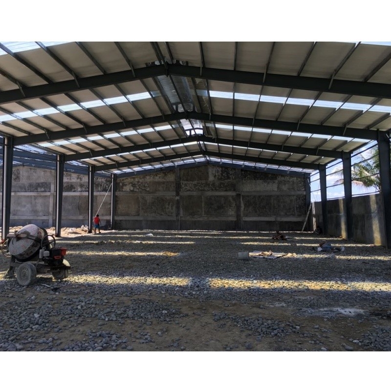 Export nach den Philippinen Ziegelwand, warm dip galvanisiert, C-förmig, Stahlgalvanisierter Rahmen für Lagerhaus