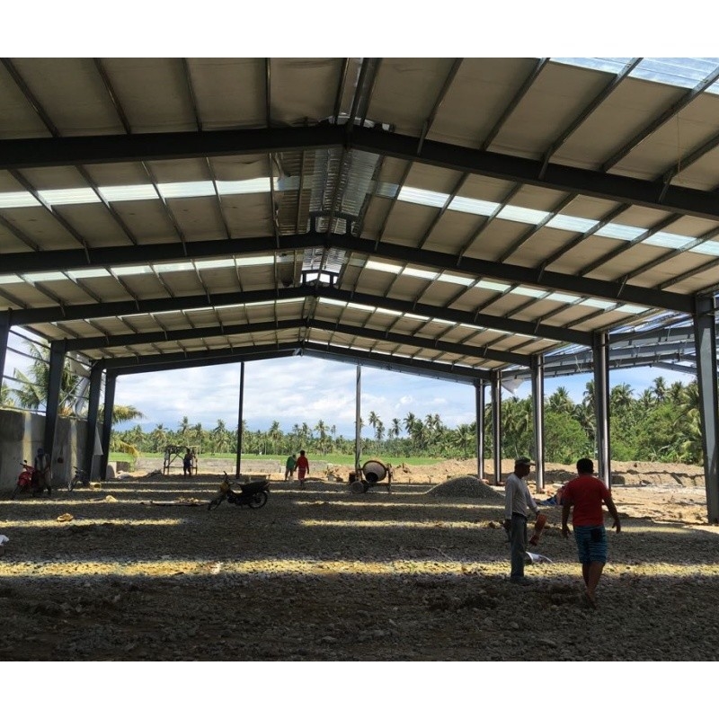 Export nach den Philippinen Ziegelwand, warm dip galvanisiert, C-förmig, Stahlgalvanisierter Rahmen für Lagerhaus