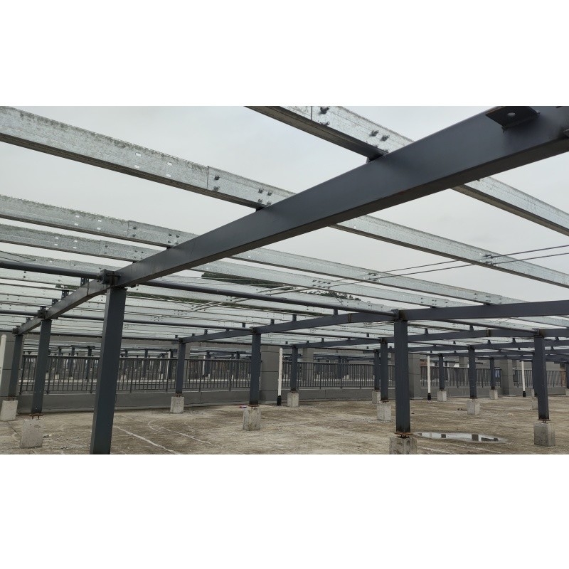 Q235Z Stahlkonstruktion Stahlkonstruktion für die Installation von Solarenergiesystemen Fertigbau