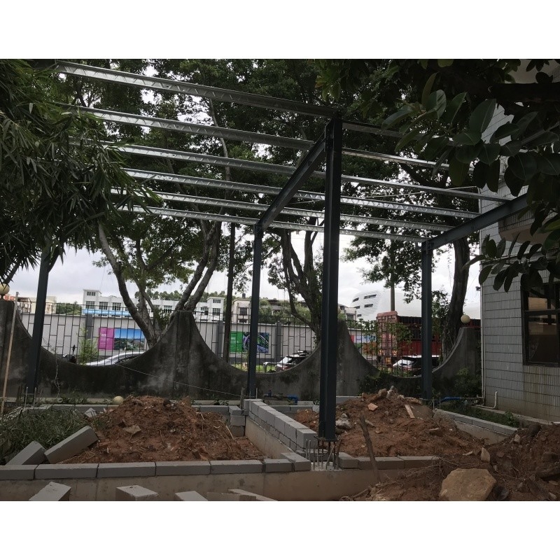 China produziert Stahlkonstruktion Baumaterialien für Lager Metall Lagerhaus Gebäude Drei-Proof-Lagerhaus