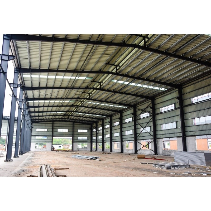 Q345 Verzinkte Fabrikvorgefertigte Materialien Stahlkonstruktion für Stahlfabriken