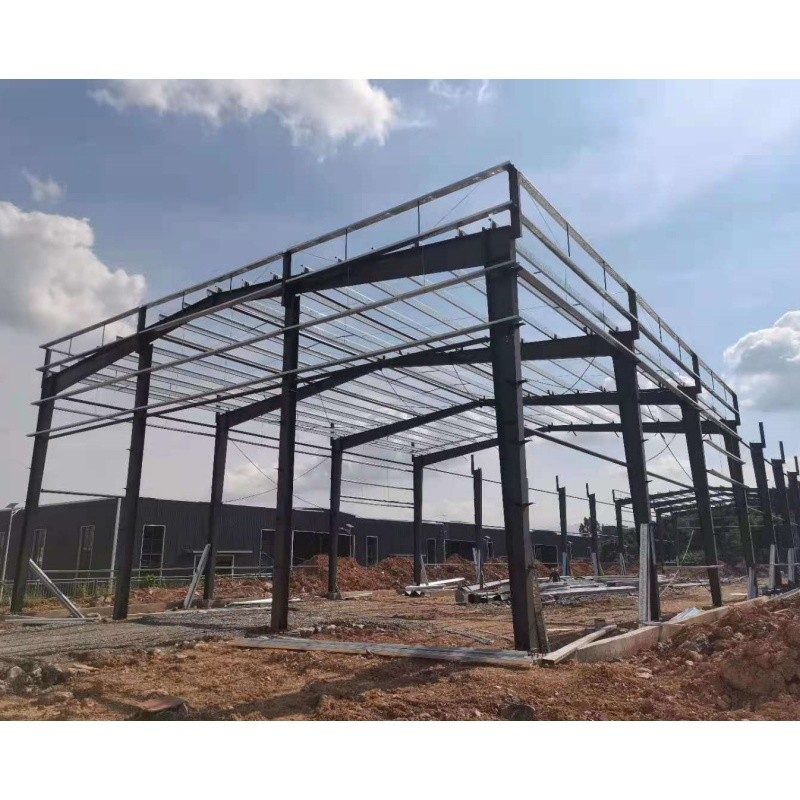 Hot Dip Galvanized Feuchtigkeitsdicht Stahlrahmen Gewächshaus Bauen für Gemüse Gewächshaus Lager