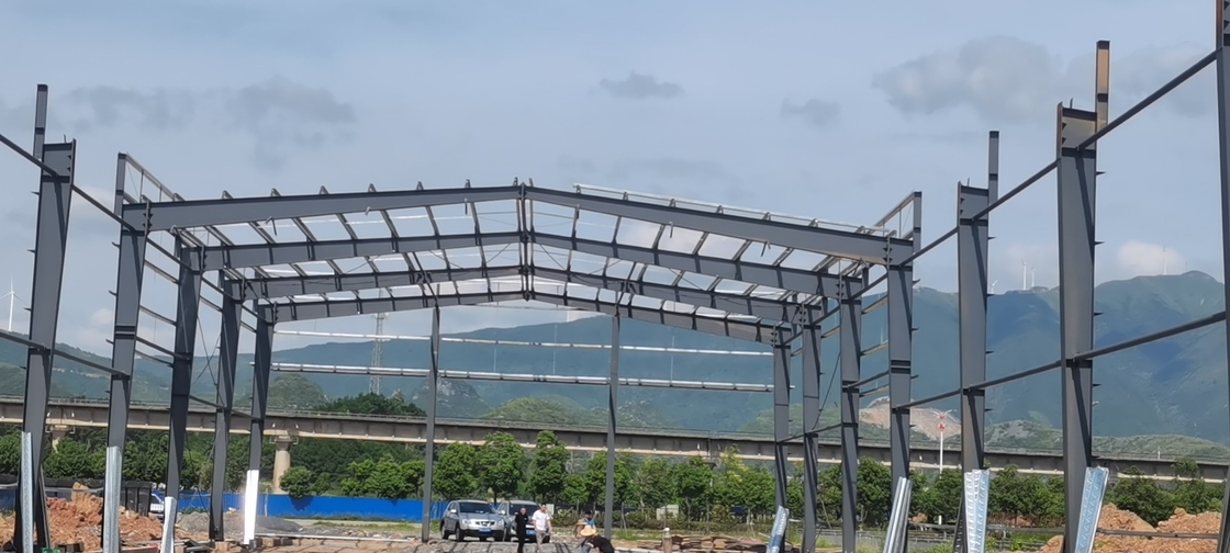 Hot Dip Galvanized Feuchtigkeitsdicht Stahlrahmen Gewächshaus Bauen für Gemüse Gewächshaus Lager