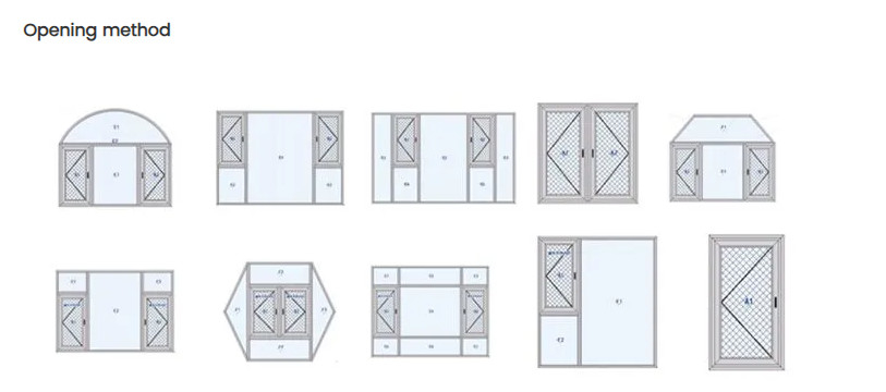 Hocheffiziente Wärmedämmungs- und Lüftungsfenster für Küchen, Badezimmer, Schlafzimmer usw.