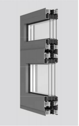 80mm Wärmedämmungsfenster aus Aluminiumlegierung eignet sich für Balkon, Küche und andere Wohnräume