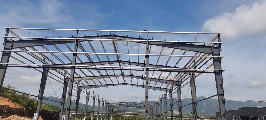 Warmverzinkte Stahlkonstruktion Metallmaterial Lagerhaus Gebäude für Werkstatt