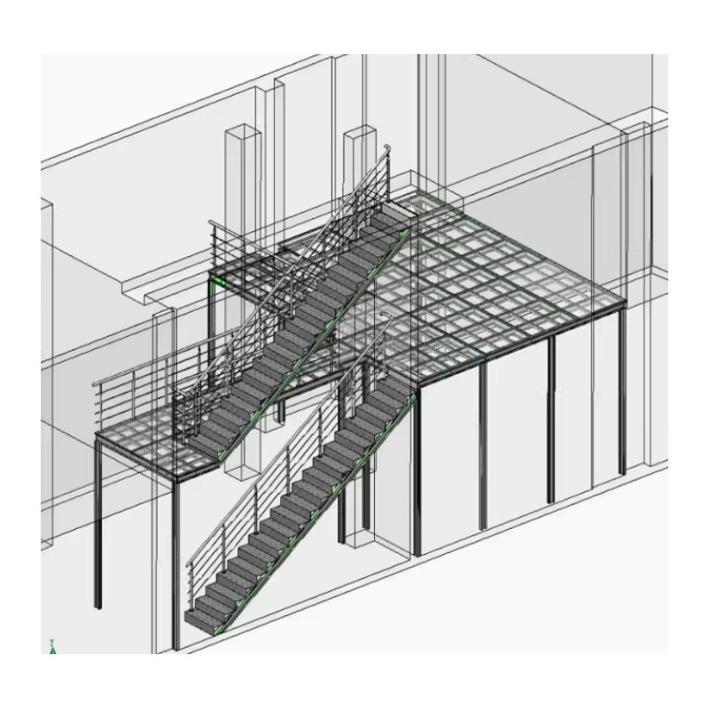 Stahlkonstruktion Mezzanine Boden Lager Innenräume Stahlplattform Mezzanine für Lager