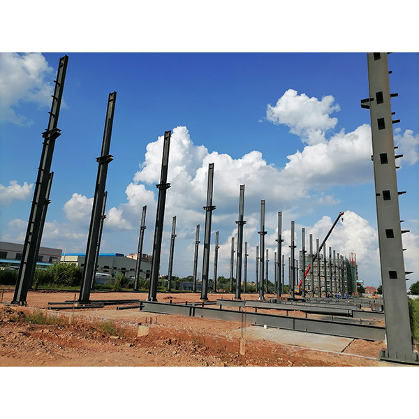 Stahlkonstruktion Häuser für den afrikanischen Markt PVC Schiebefenster und Fiberzementplatten Wände