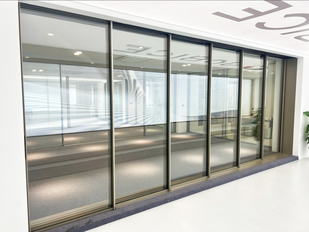 120 Panorama Schiebetür Aluminiumlegierung 6063-t6 Intelligent für Privatwohnungen, Villen, Geschäftsbereiche, Büros