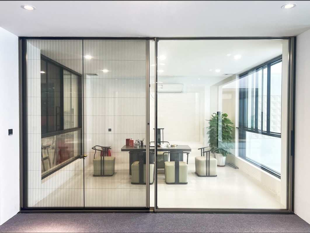 120 Panorama Schiebetür Aluminiumlegierung 6063-t6 Intelligent für Privatwohnungen, Villen, Geschäftsbereiche, Büros