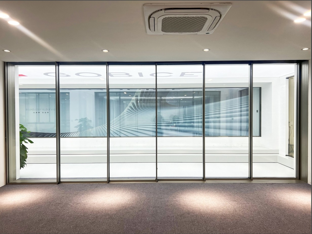 120 Panorama Schiebetür Aluminiumlegierung 6063-t6 Intelligent für Privatwohnungen, Villen, Geschäftsbereiche, Büros