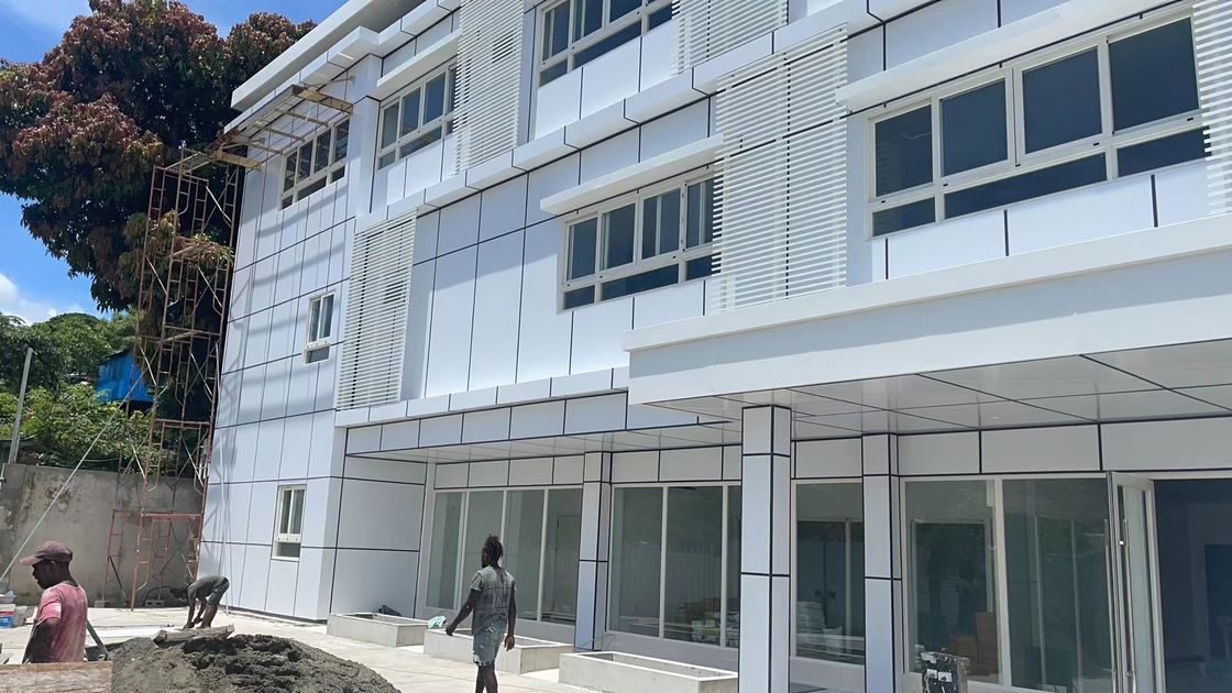 Schalldämmung Schrägdach Villa Mehrgeschossige Leichtstahl Haus für das Krankenhaus